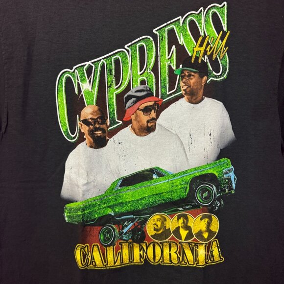 Cypress Hill Emerald Low Rider California Rap Trio Tee S/M - Picture 2 of 4